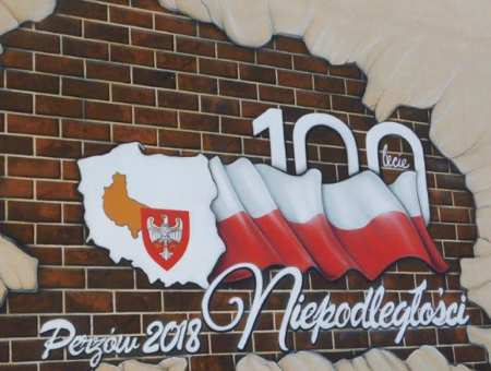 Niepodległościowy mural na 11 Listopada