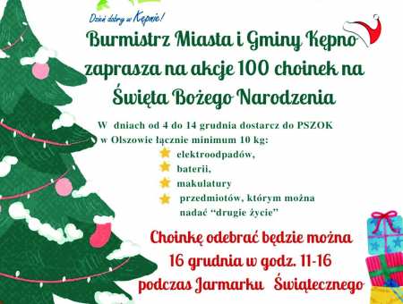 100 choinek na Święta Bożego Narodzenia