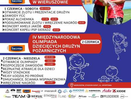IV Międzynarodowa Olimpiada Dziecięcych Drużyn Pożarniczych i I Zlot Dziecięcych Pojazdów Pożarniczych w Wieruszowie