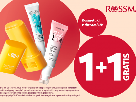 Promocja „1+1 gratis” na SPF w Rossmannie