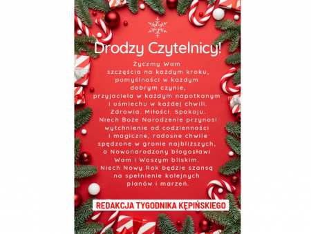 Życzenia od "Tygodnika Kępińskiego"